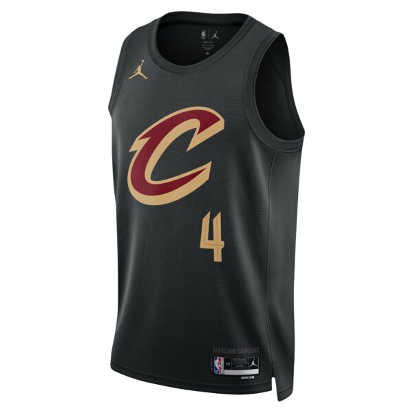 Evan Mobley Cleveland Cavaliers Jordan Brand Unisex Swingman Jersey - Statement Edition - Black - Image 3