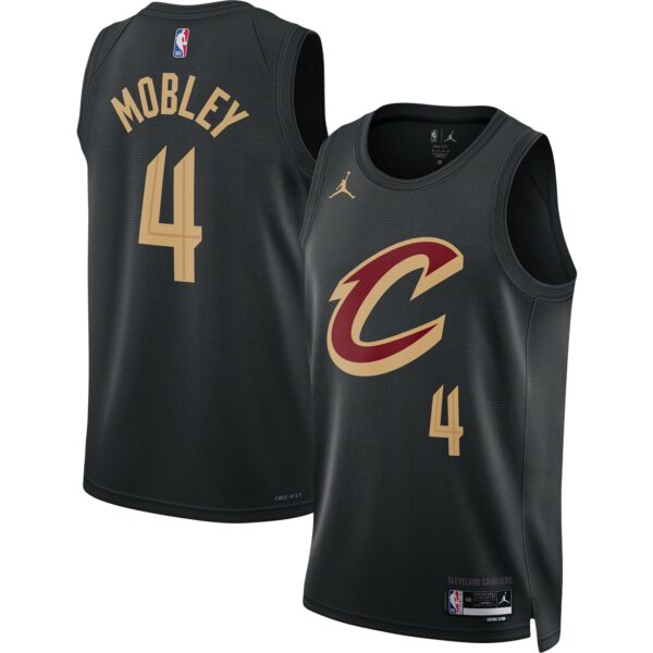Evan Mobley Cleveland Cavaliers Jordan Brand Unisex Swingman Jersey - Statement Edition - Black - Image 2