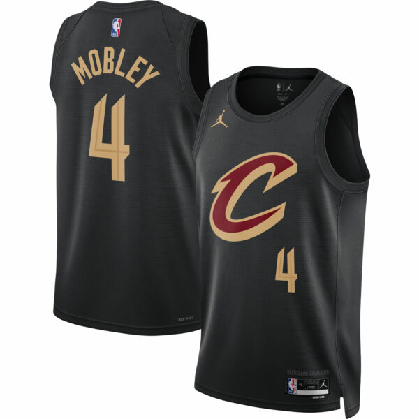 Evan Mobley Cleveland Cavaliers Jordan Brand Unisex Swingman Jersey - Statement Edition - Black - Image 2