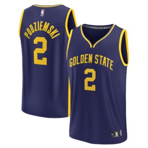 First Round Golden State Warriors Fanatics Youth 2023 NBA Draft First Round Pick Fast Break Replica Jersey - Statement Edition - Navy