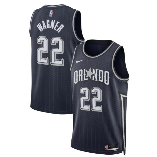 Franz Wagner Orlando Magic Nike Unisex 2023/24 Swingman Jersey - Navy - City Edition - Image 2