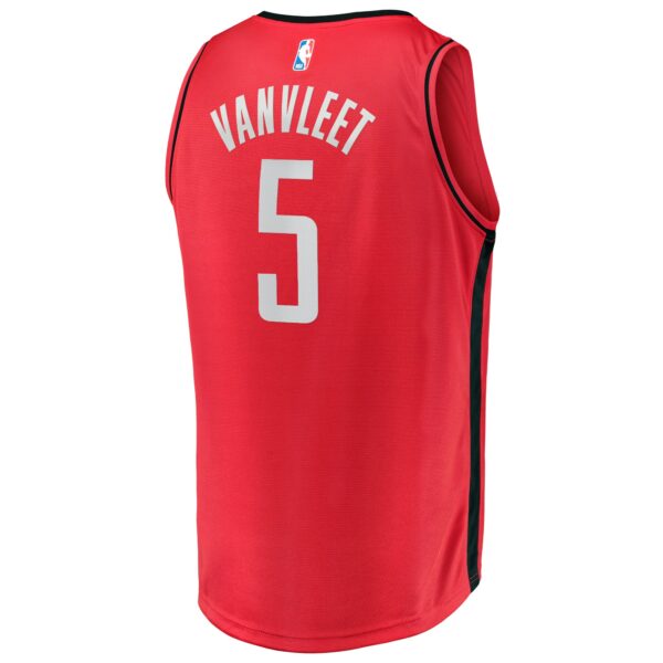 Fred VanVleet Houston Rockets Fanatics Fast Break Replica Player Jersey - Icon Edition - Red - Image 4