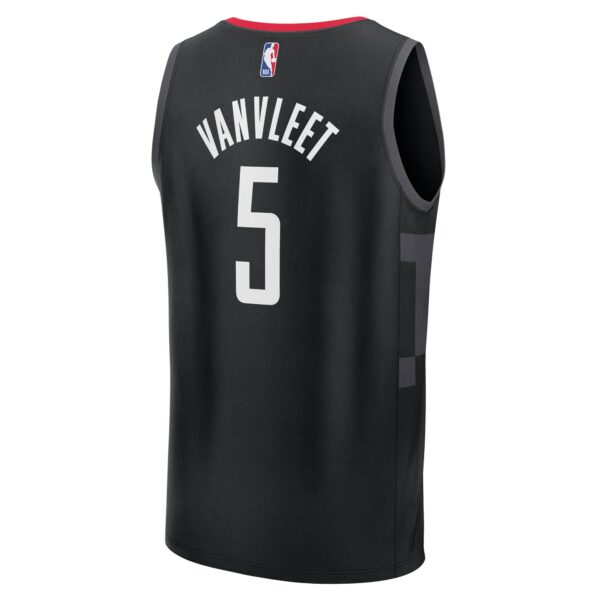 Fred VanVleet Houston Rockets Fanatics Fast Break Replica Player Jersey - Statement Edition - Black - Image 4