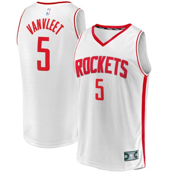 Fred VanVleet Houston Rockets Fanatics Youth Fast Break Replica Player Jersey - Association Edition - White - Image 2