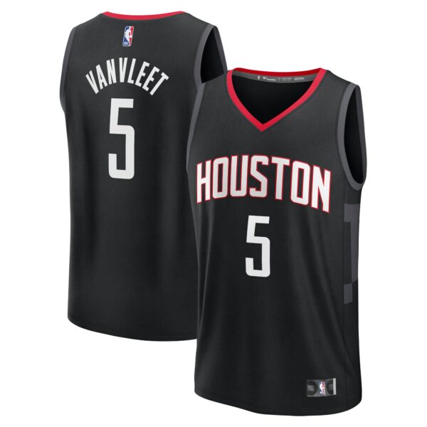 Fred VanVleet Houston Rockets Fanatics Youth Fast Break Replica Player Jersey - Statement Edition - Black - Image 2
