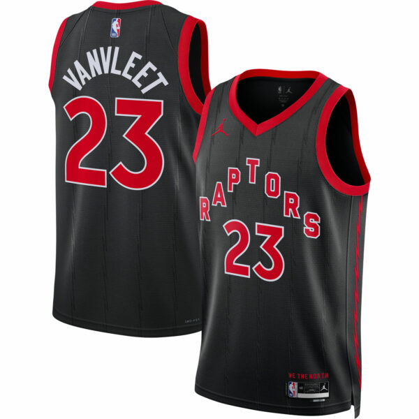 Fred VanVleet Toronto Raptors Jordan Brand Unisex Swingman Jersey - Statement Edition - Black - Image 2