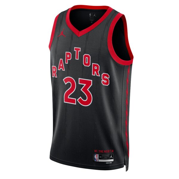 Fred VanVleet Toronto Raptors Jordan Brand Unisex Swingman Jersey - Statement Edition - Black - Image 3