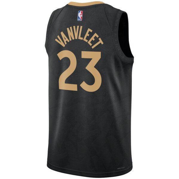 Fred VanVleet Toronto Raptors Nike Unisex 2022/23 Swingman Jersey - City Edition - Black - Image 4