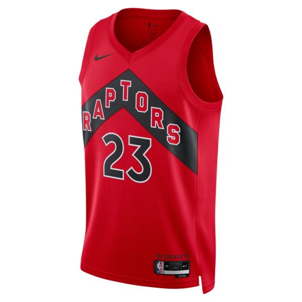Fred VanVleet Toronto Raptors Nike Unisex Swingman Jersey - Icon Edition - Red - Image 3