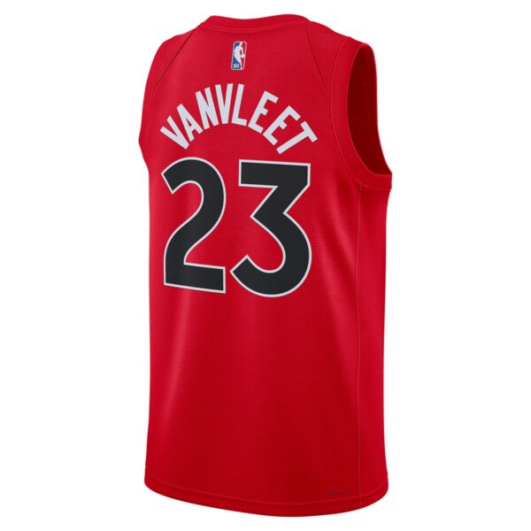 Fred VanVleet Toronto Raptors Nike Unisex Swingman Jersey - Icon Edition - Red - Image 4