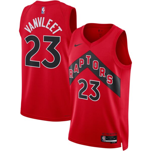 Fred VanVleet Toronto Raptors Nike Unisex Swingman Jersey - Icon Edition - Red - Image 2