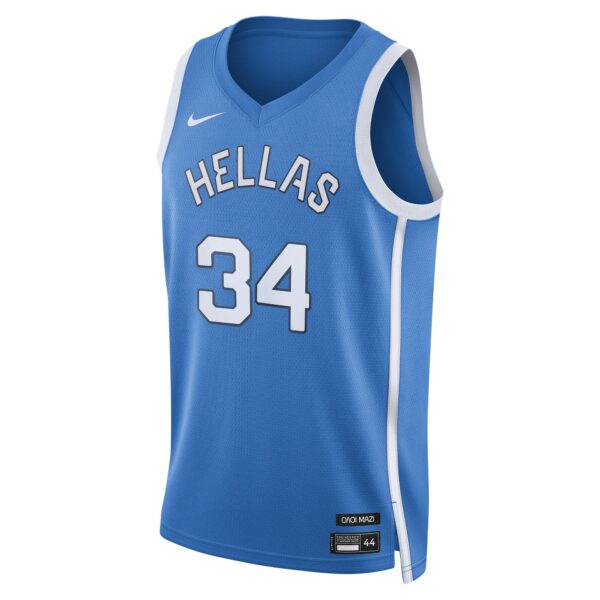 Giannis Antetokounmpo Greece Basketball Nike 2024 Summer Olympics Player Limited Basketball Jersey - Blue - Image 3