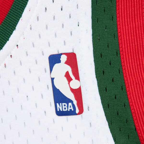 Giannis Antetokounmpo Milwaukee Bucks Mitchell & Ness 2013/14 Hardwood Classics Swingman Jersey - White - Image 6
