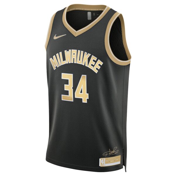 Giannis Antetokounmpo Milwaukee Bucks Nike Unisex  Select Series Swingman Jersey – Black - Image 3