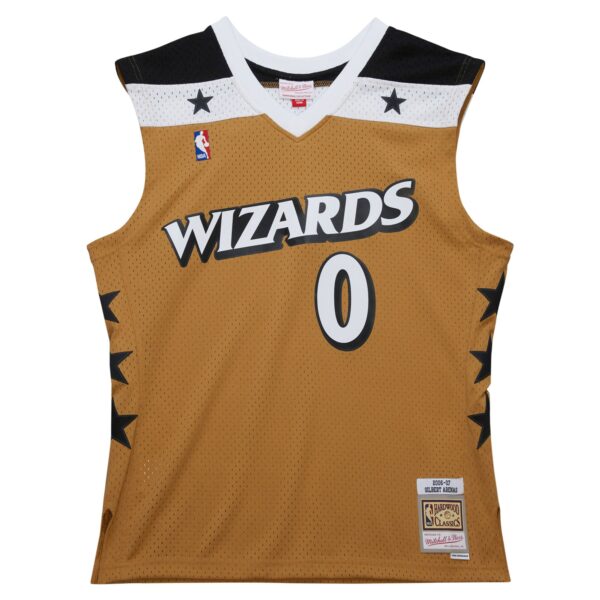 Gilbert Arenas Washington Wizards Mitchell & Ness 2006/07 Hardwood Classics Swingman Jersey - Gold - Image 3