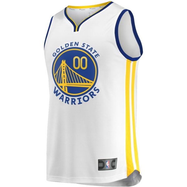 Golden State Warriors Fanatics Fast Break Custom Replica Jersey White - Association Edition - Image 3