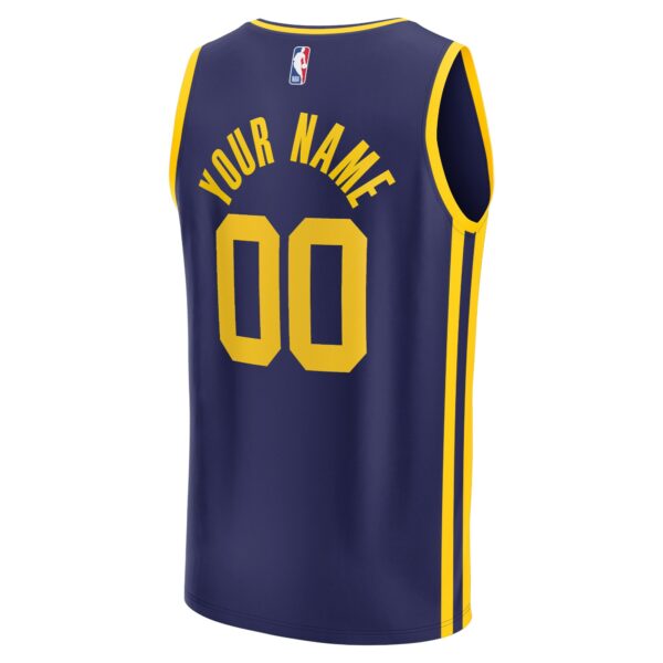 Golden State Warriors Fanatics Fast Break Replica Custom Jersey - Statement Edition - Navy - Image 4