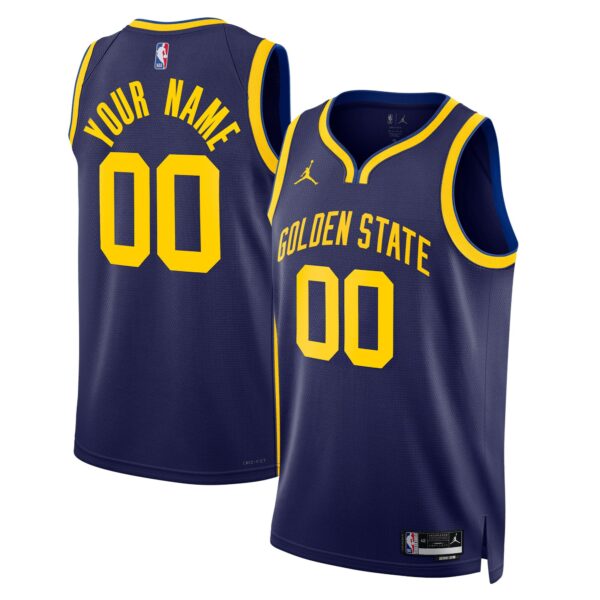 Golden State Warriors Jordan Brand Unisex 2022/23 Swingman Custom Jersey - Statement Edition - Blue - Image 2