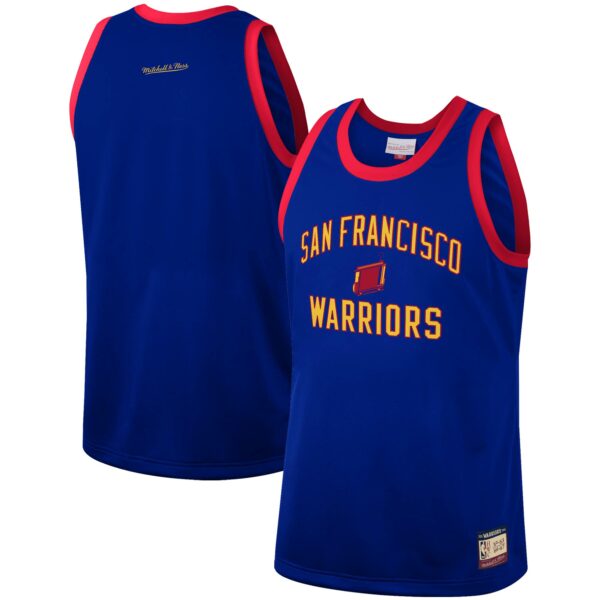 Golden State Warriors Mitchell & Ness Hardwood Classics Team Heritage Fashion Jersey - Royal - Image 2