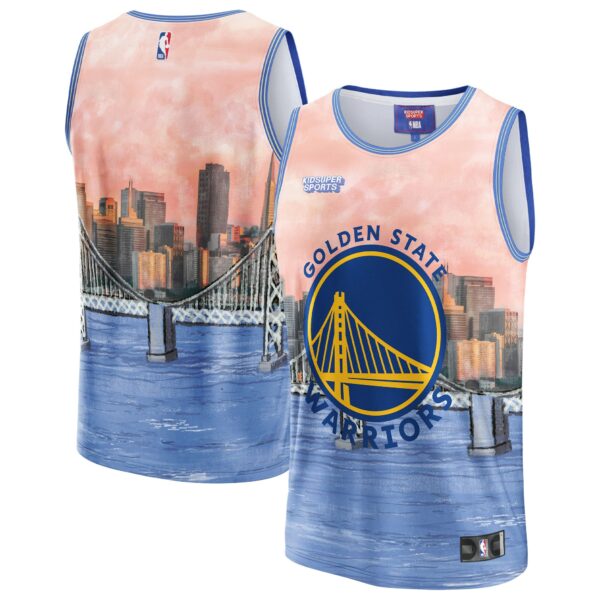 Golden State Warriors NBA & KidSuper Studios by Fanatics Unisex Hometown Jersey - Blue - Image 2