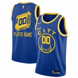 Golden State Warriors Nike 2020/21 Hardwood Classics Swingman Custom Jersey - Blue