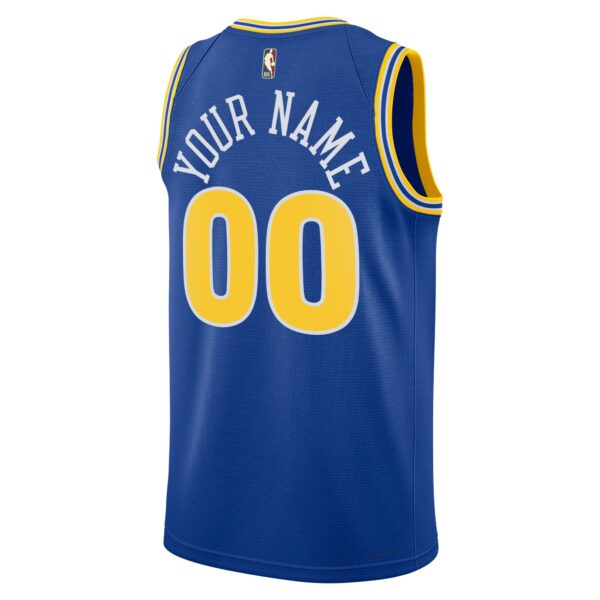 Golden State Warriors Nike Unisex 2022/23 Custom Swingman Jersey - Classic Edition - Blue - Image 4