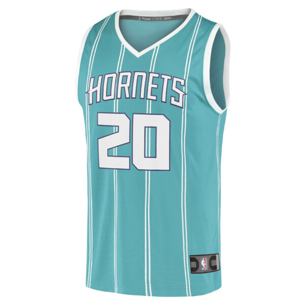 Gordon Hayward Charlotte Hornets Fanatics Fast Break Replica Jersey - Icon Edition - Teal - Image 3