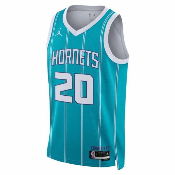 Gordon Hayward Charlotte Hornets Jordan Brand Unisex Swingman Jersey - Icon Edition - Teal - Image 3