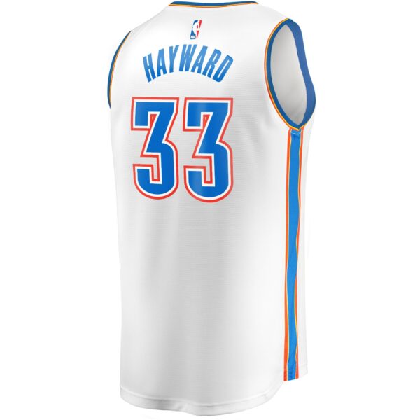 Gordon Hayward Oklahoma City Thunder Fanatics Fast Break Player Jersey - Association Edition - White - Image 4