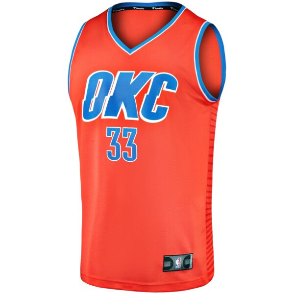 Gordon Hayward Oklahoma City Thunder Fanatics Fast Break Replica Player Jersey - Statement Edition - Orange - Image 3