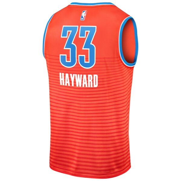 Gordon Hayward Oklahoma City Thunder Fanatics Fast Break Replica Player Jersey - Statement Edition - Orange - Image 4
