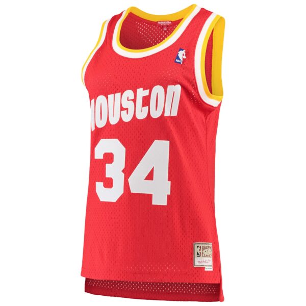 Hakeem Olajuwon Houston Rockets Mitchell & Ness Women's 1993/94 Hardwood Classics Swingman Jersey - Red - Image 3