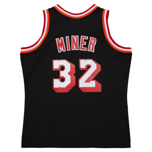 Harold Miner Miami Heat Mitchell & Ness  1992/93 Hardwood Classics Swingman Throwback Jersey - Black - Image 4