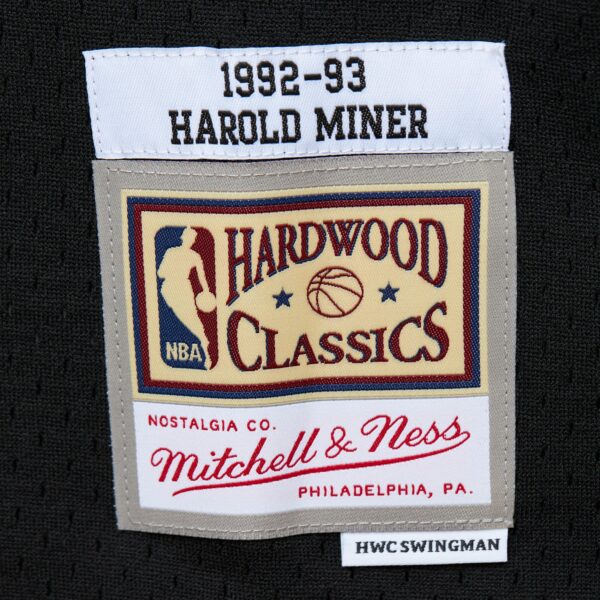 Harold Miner Miami Heat Mitchell & Ness  1992/93 Hardwood Classics Swingman Throwback Jersey - Black - Image 7