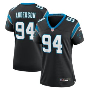 Henry Anderson Carolina Panthers Nike Women's Team Game Jersey - Black