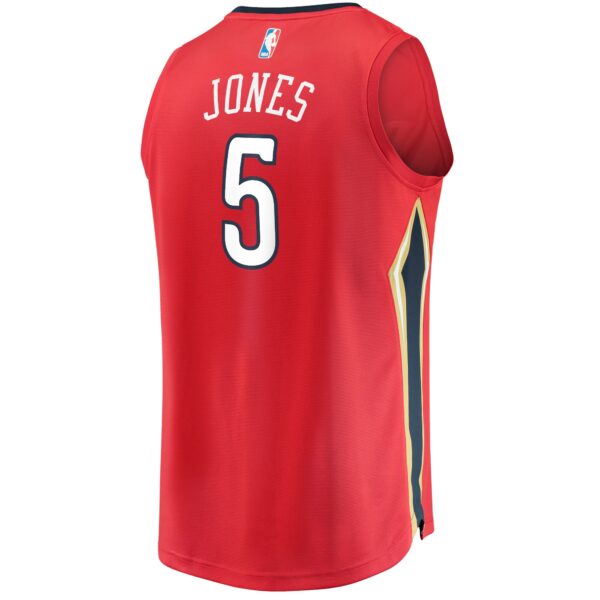 Herbert Jones New Orleans Pelicans Fanatics Fast Break Replica Player Jersey - Statement Edition - Red - Image 4
