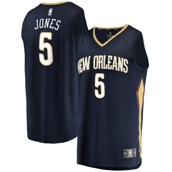 Herbert Jones New Orleans Pelicans Fanatics Youth Fast Break Replica Jersey - Icon Edition - Navy - Image 2