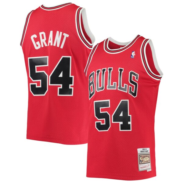 Horace Grant Chicago Bulls Mitchell & Ness 1990/91 Throwback Dark Swingman Jersey - Red - Image 2