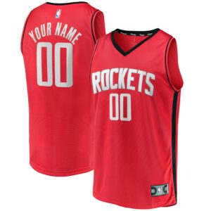 Houston Rockets Fanatics Fast Break Custom Replica Jersey - Icon Edition – Red