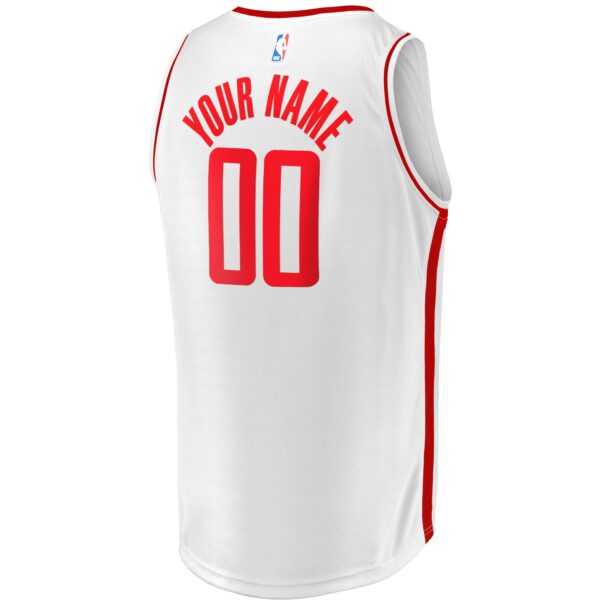 Houston Rockets Fanatics Youth Fast Break Replica Custom Jersey - Association Edition - White - Image 4