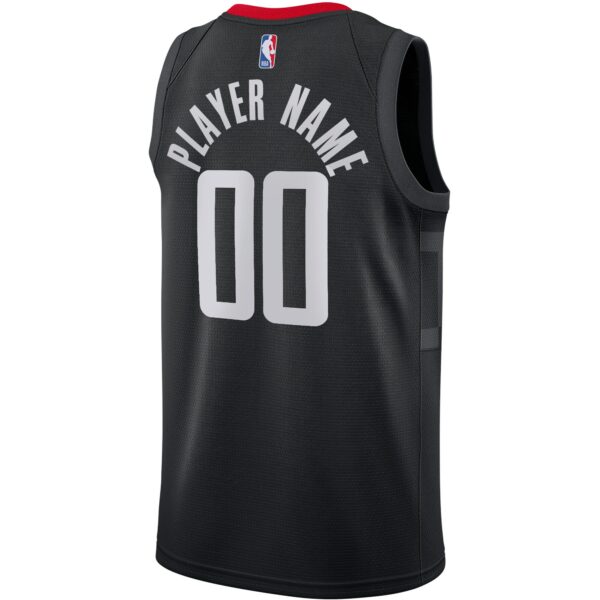 Houston Rockets Jordan Brand Swingman Custom Jersey - Statement Edition - Black - Image 4