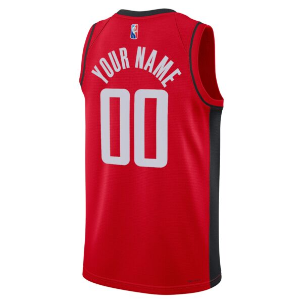 Houston Rockets Nike 2021/22 Diamond Swingman Custom Jersey - Icon Edition - Red - Image 4