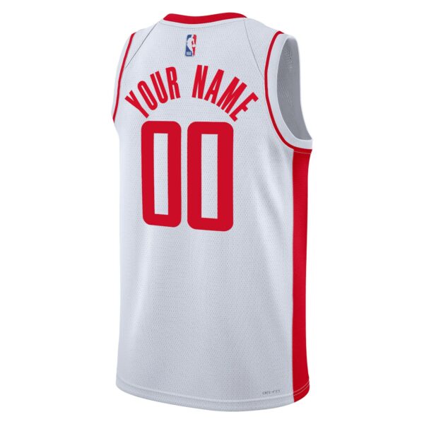 Houston Rockets Nike Unisex Swingman Custom Jersey White - Association Edition - Image 4