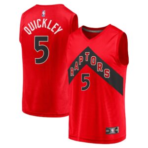 Immanuel Quickley Toronto Raptors Fanatics Fast Break Player Jersey - Icon Edition - Red