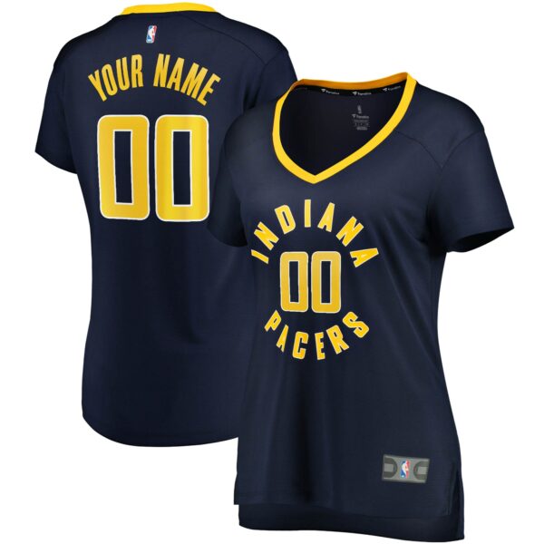 Indiana Pacers Fanatics Women's Fast Break Custom Jersey Navy - Icon Edition - Image 2
