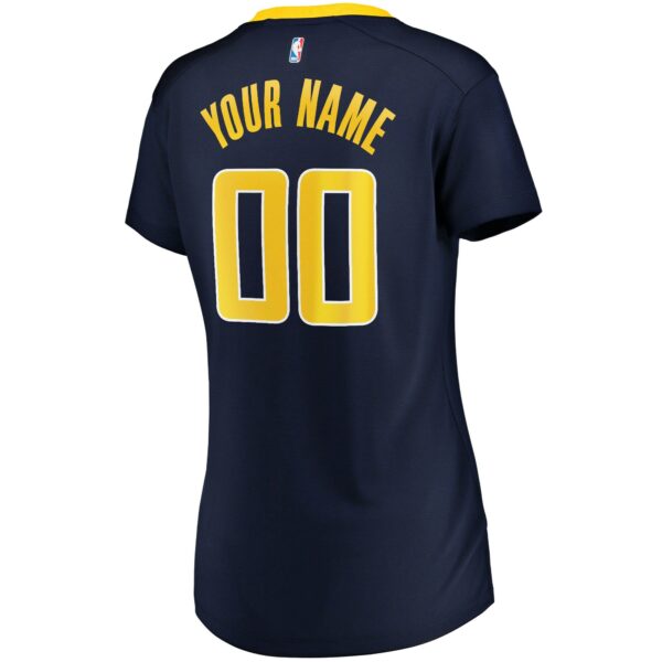 Indiana Pacers Fanatics Women's Fast Break Custom Jersey Navy - Icon Edition - Image 4