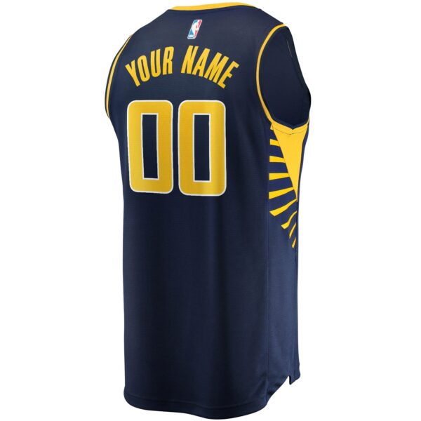 Indiana Pacers Fanatics Youth Fast Break Custom Replica Jersey Navy - Icon Edition - Image 4
