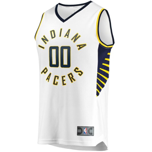 Indiana Pacers Fanatics Youth Fast Break Custom Replica Jersey White - Association Edition - Image 3