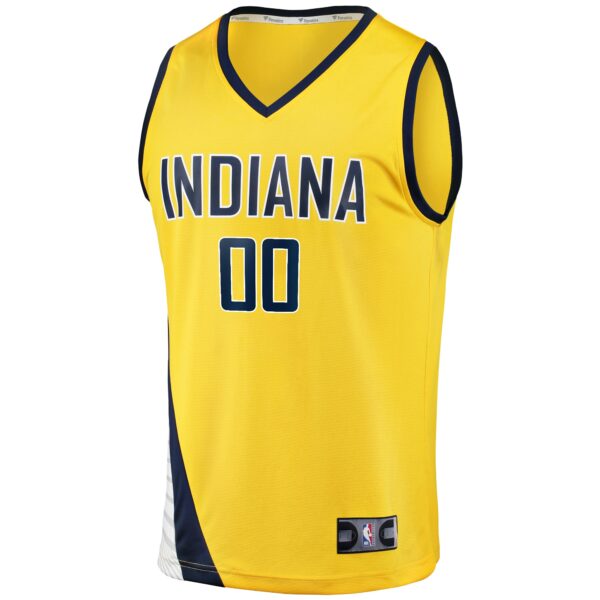 Indiana Pacers Fanatics Youth Fast Break Replica Custom Jersey - Statement Edition - Gold - Image 3