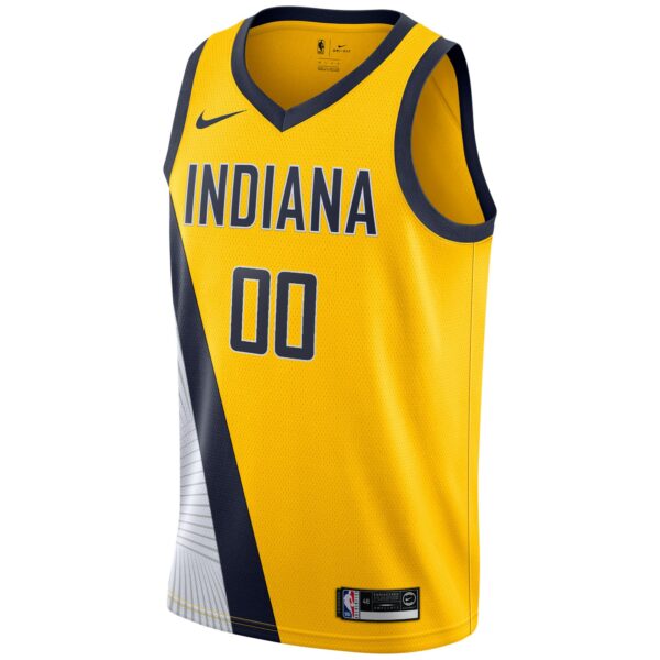 Indiana Pacers Nike 2019/20 Custom Swingman Jersey Yellow - Statement Edition - Image 3